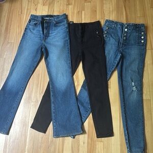 3 pairs j-brand jeans. Size 28